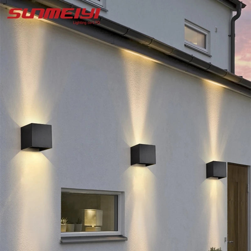 Modern LED Outdoor Wall Sconce for Garden and Patio Lighting