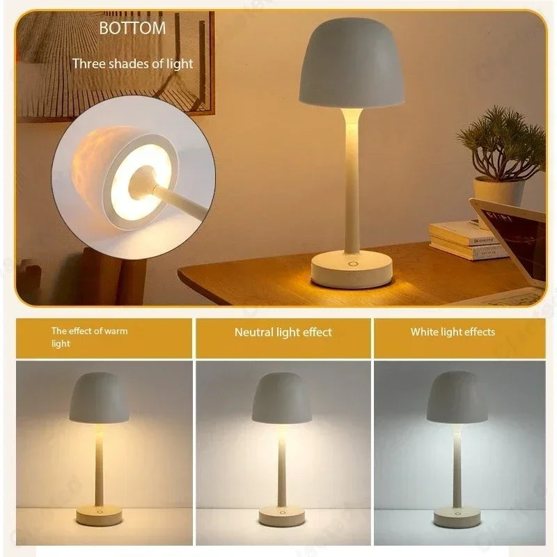 Water Ripple Mushroom Table Lamp for Hotel Bars and Living Room Decor