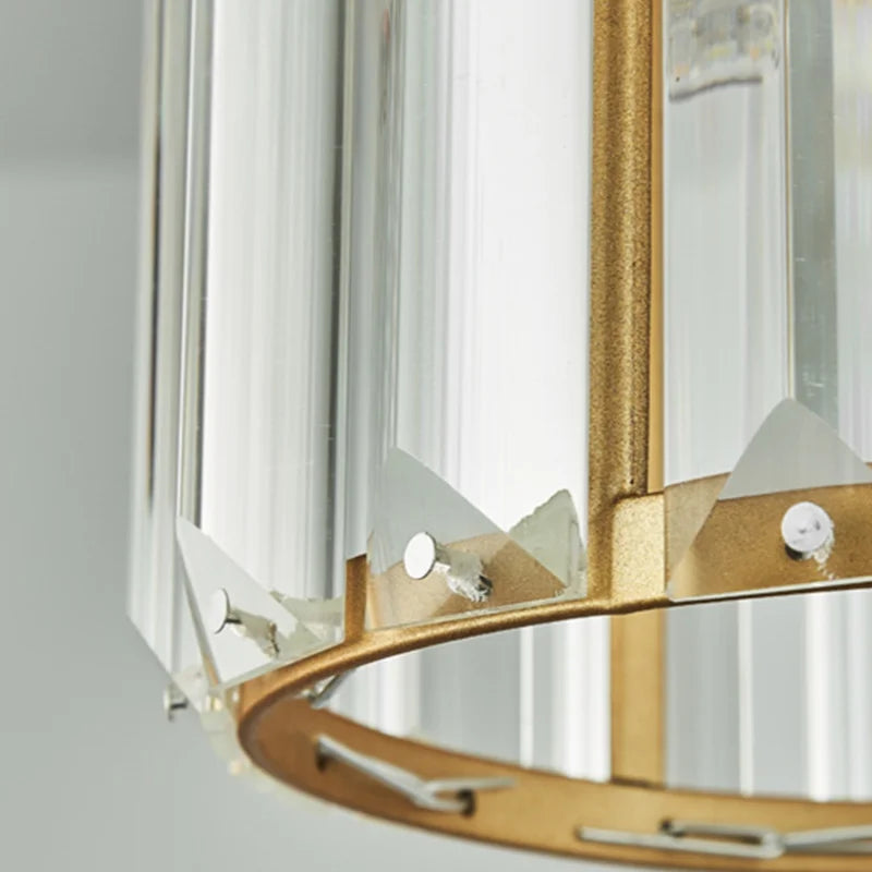 Modern K9 Crystal Pendant Light for Elegant Dining Rooms and Hallways