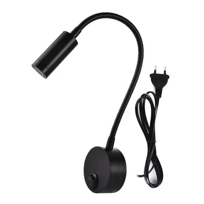 Flexible LED Gooseneck Wall Lamp for Hotel Reading and Bedside Lighting