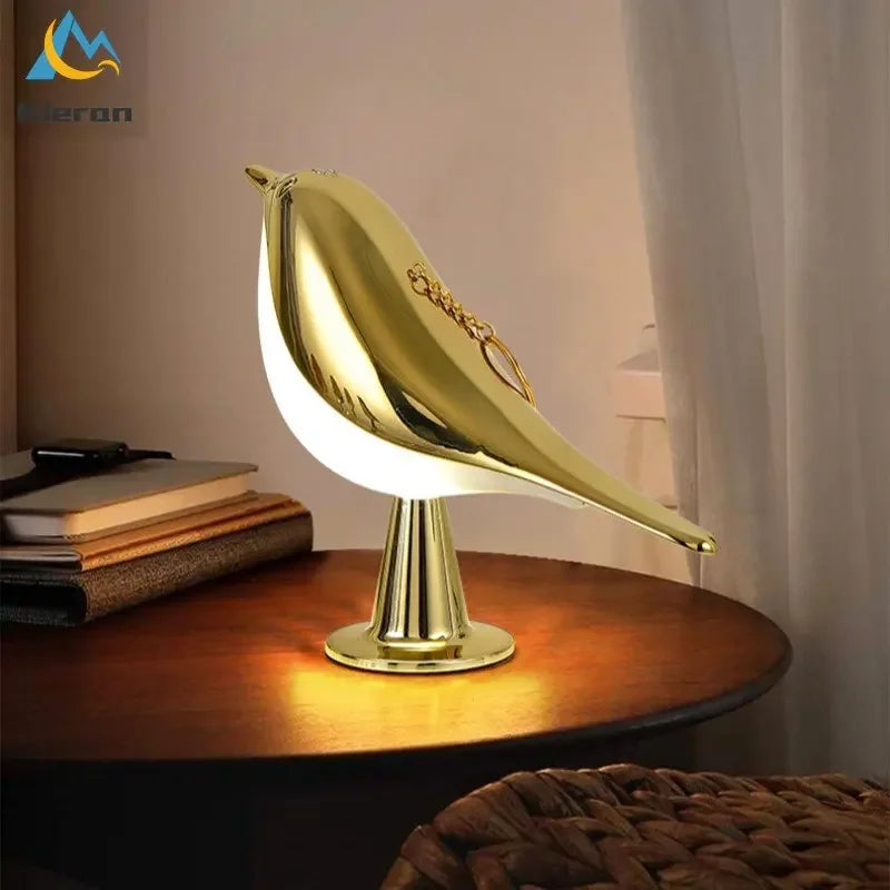 Modern Nordic Bird LED Desk Lamp for Bedside and Study Lighting
