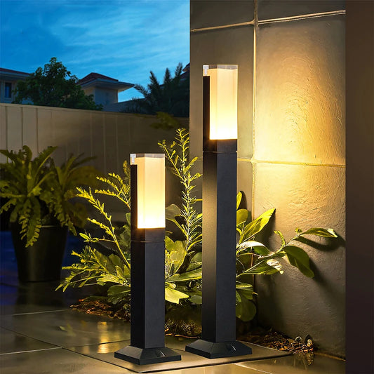 Modern LED Post Light for Garden Villa and Outdoor Landscaping