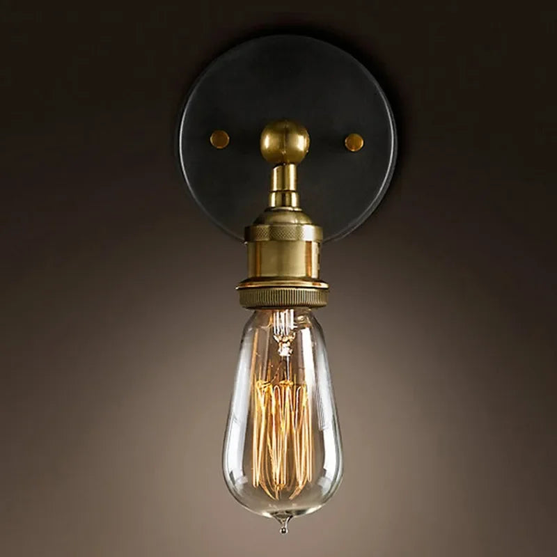 Industrial Retro Single Wall Sconce for Living Rooms and Hallways