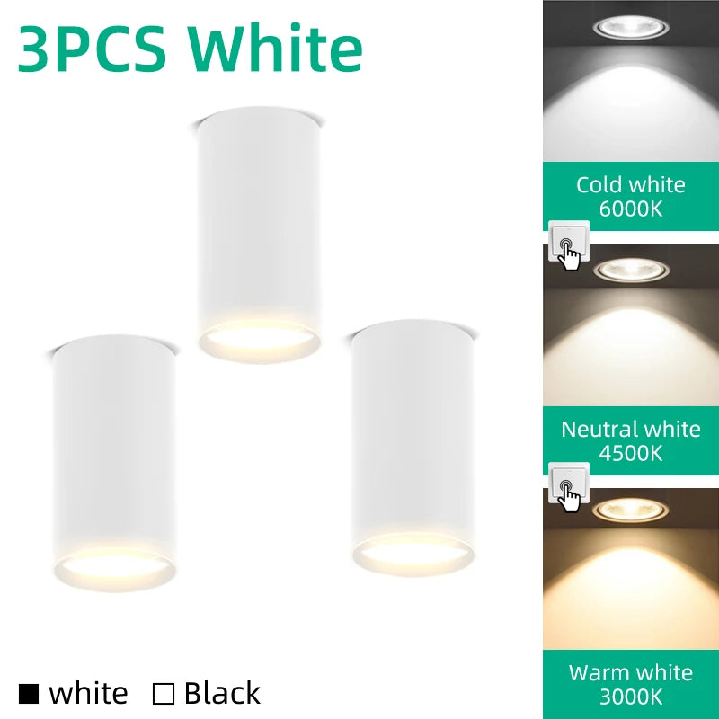 Adjustable GU10 LED Ceiling Spotlight for Modern Kitchens and Retail Spaces