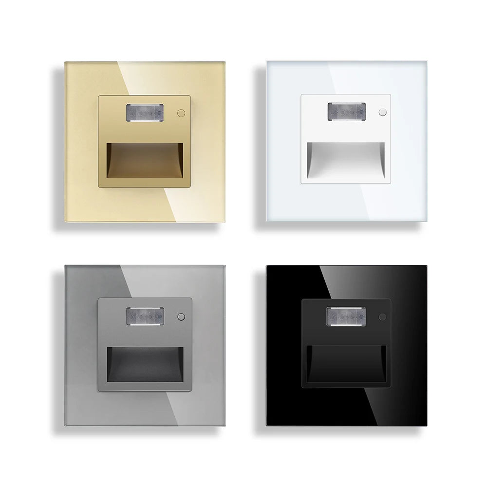 Recessed LED Stair Wall Light with Motion Sensor for Modern Corridors
