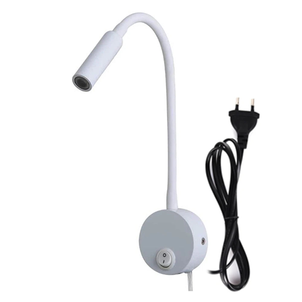 Flexible LED Gooseneck Wall Lamp for Hotel Reading and Bedside Lighting