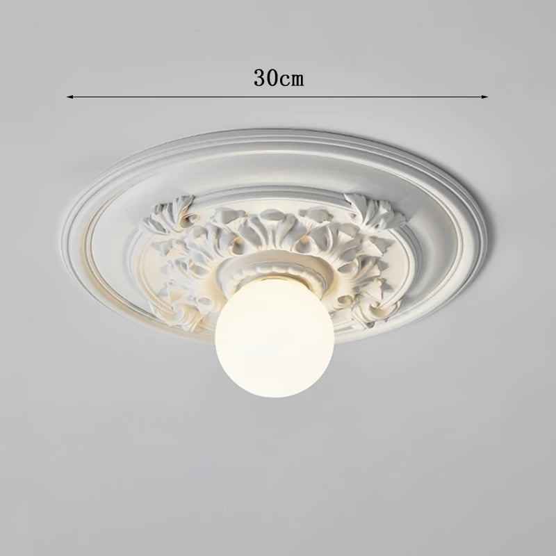 Vintage French Inspired Ceiling Light for Hallway and Living Room Elegance