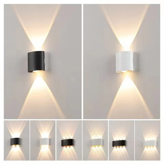 Modern Aluminum Wall Light for Outdoor Garden and Indoor Bedroom Lighting