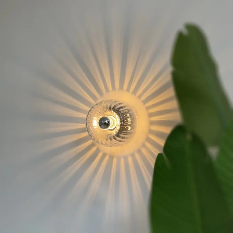 Vintage Glass Wall Lamp for Modern Home Hallways and Staircases