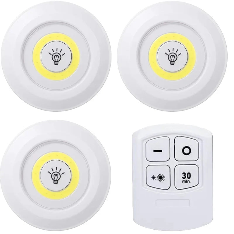 Dimmable LED Under Cabinet Light with Remote for Kitchens and Closets