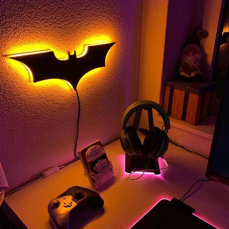 Modern Wooden Wall Lamp with Remote Control for Bedroom and Living Room