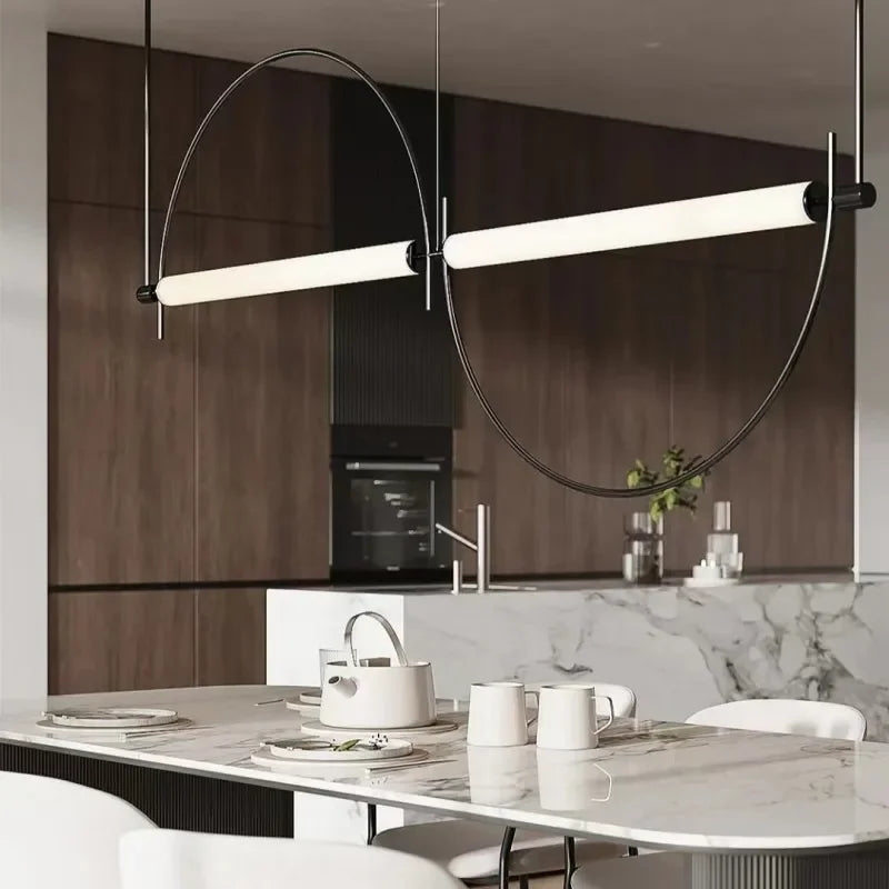 Minimalist LED Pendant Chandelier for Modern Living Rooms and Offices