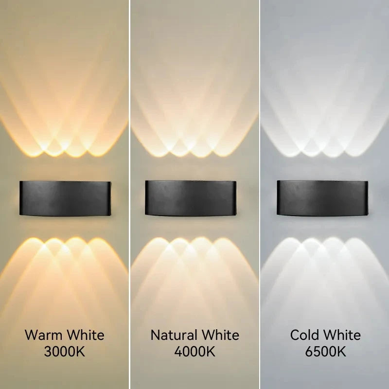 Modern Aluminum Wall Light for Outdoor Garden and Indoor Bedroom Lighting