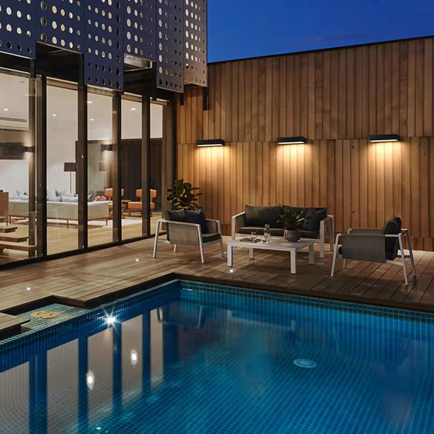 Modern LED Strip Wall Light for Outdoor Garden and Patio Lighting