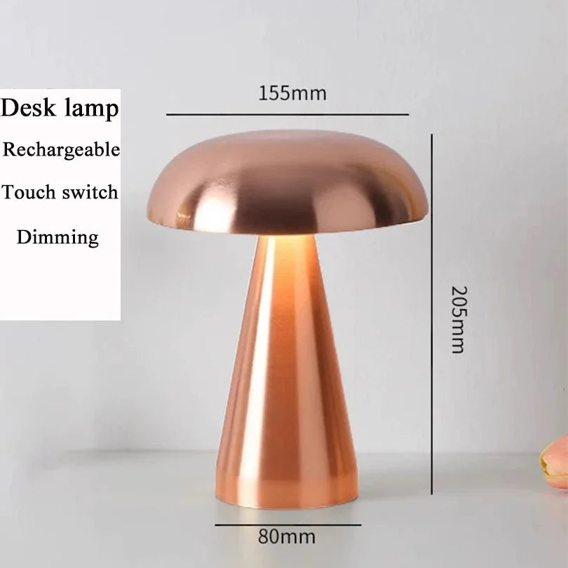 Retro Mushroom Table Lamp for Bedside and Restaurant Ambiance