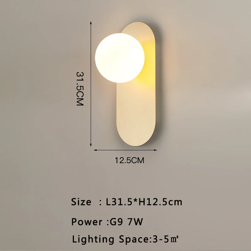 Modern LED Wall Sconce for Living Room and Bedroom Ambient Lighting