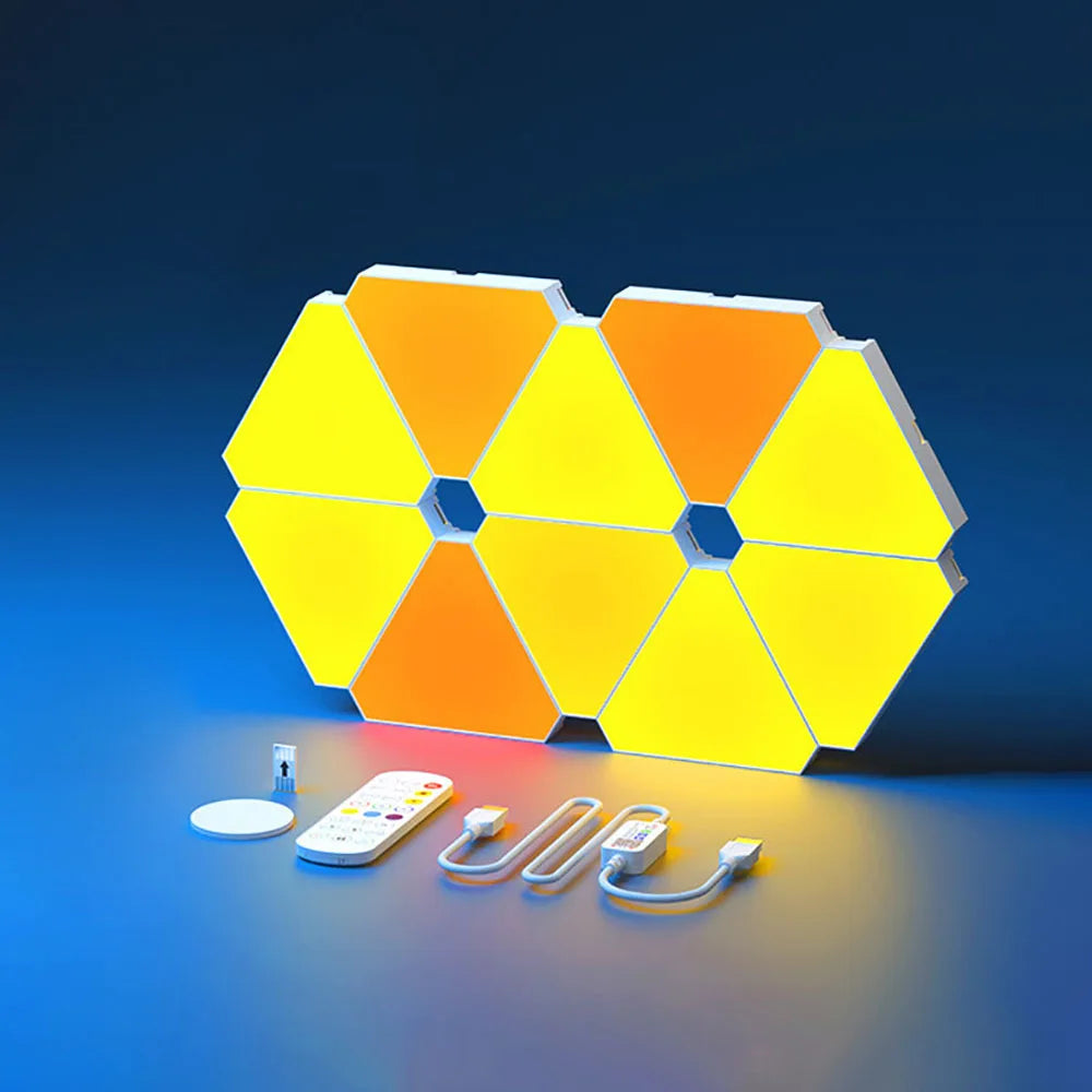 Geometric Smart RGB Wall Light for Modern Office and Bedroom Decor
