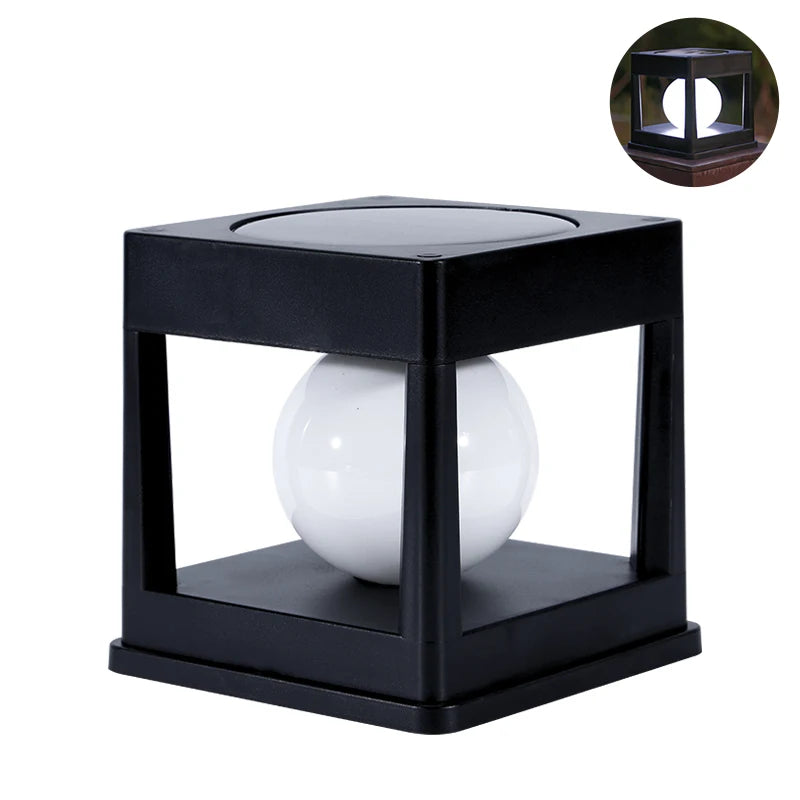 Solar LED Post Cap Light for Garden Fences and Patio Decking