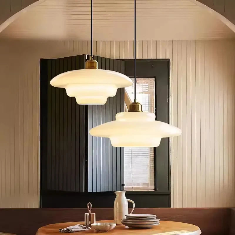 Nordic Glass Pendant Light for Modern Studios and Coffee Bars