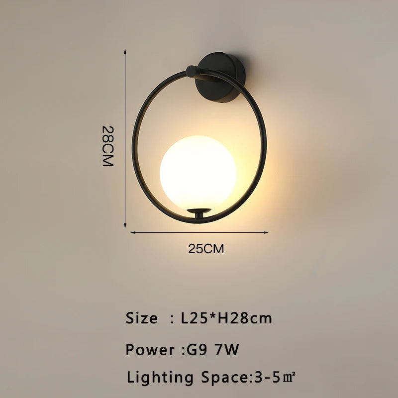 Modern LED Wall Sconce for Living Room and Bedroom Ambient Lighting