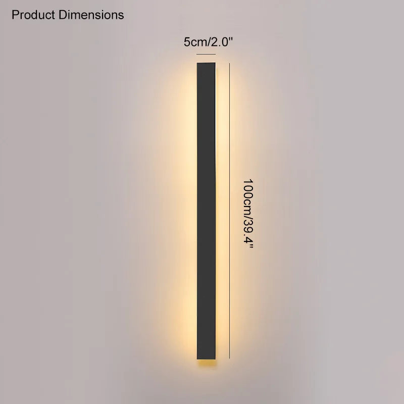 Minimalist LED Outdoor Wall Lamp for Modern Garden and Terrace Lighting