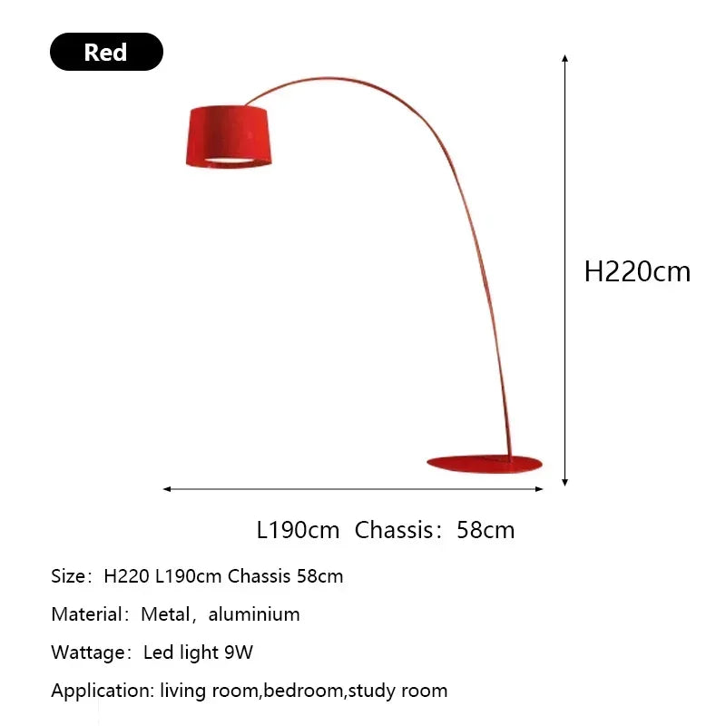 Modern Arc Floor Lamp for Living Room and Bedroom Decor