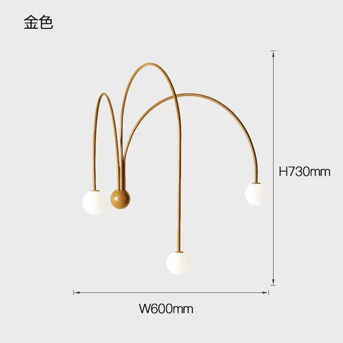 Nordic Glass Globe LED Chandelier for Modern Dining Rooms and Cafes