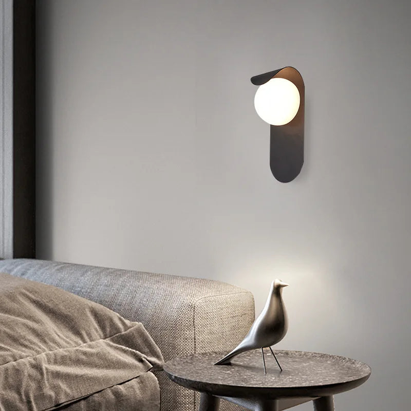 Modern LED Wall Lamp for Hallways and Minimalist Bedroom Interiors