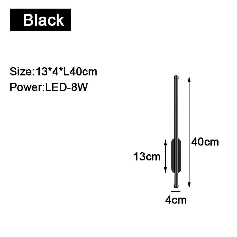 Modern LED Wall Sconce in Gold and Black for Sophisticated Hallways