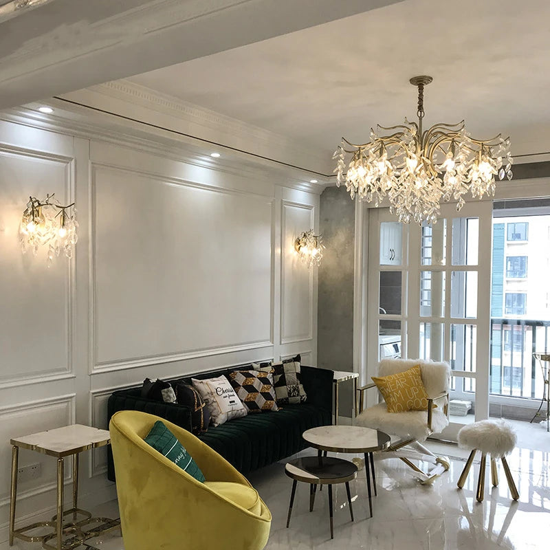 Luxury Crystal Chandelier for Elegant Living Rooms and Dining Spaces