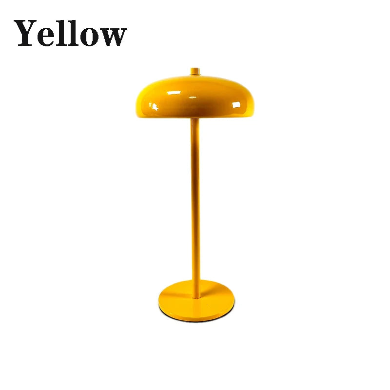 Nordic Rechargeable LED Touch Table Lamp for Bedside and Cafe Decor
