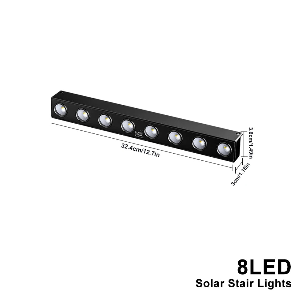 Solar Powered LED Fence Light for Modern Garden and Patio Decor