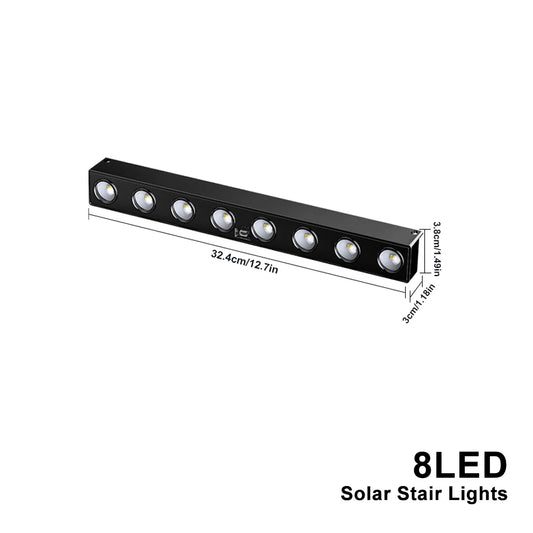 Solar Powered LED Fence Light for Modern Garden and Patio Decor