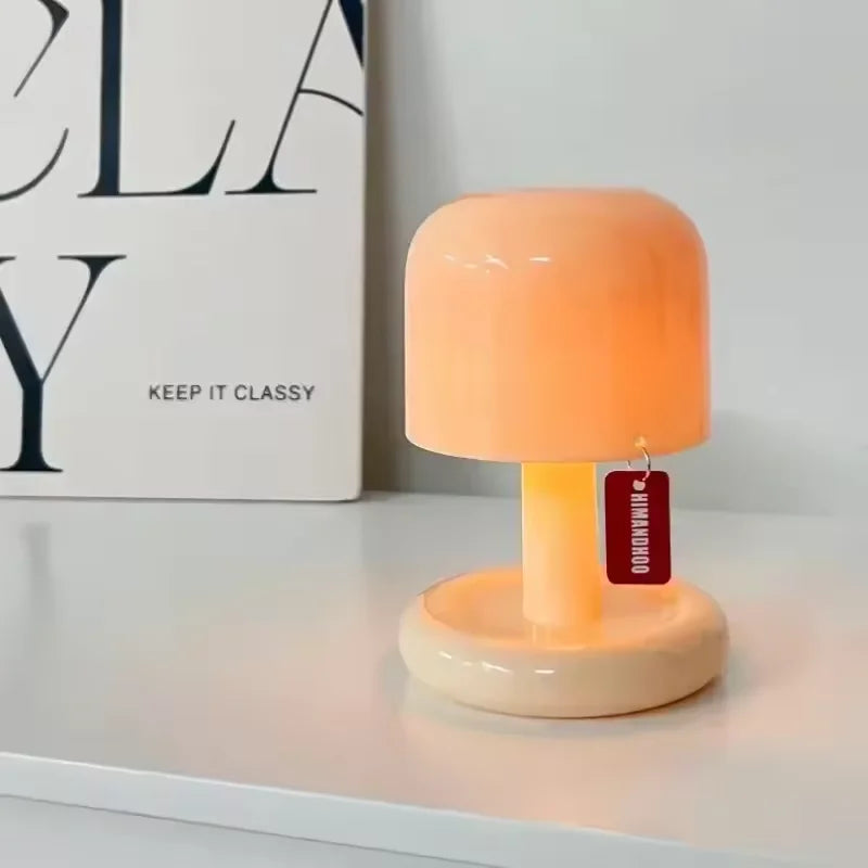 Mushroom LED Table Lamp for Modern Coffee Shops and Bedroom Decor