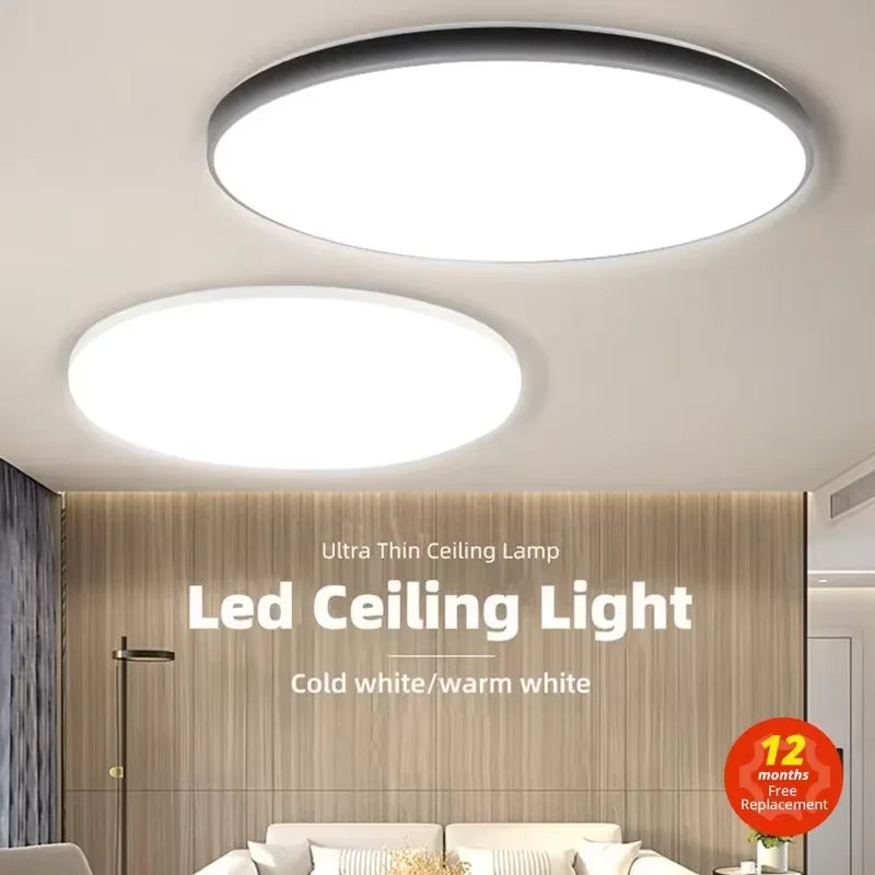 Modern Ultra-Thin LED Ceiling Light for Contemporary Bedrooms and Kitchens