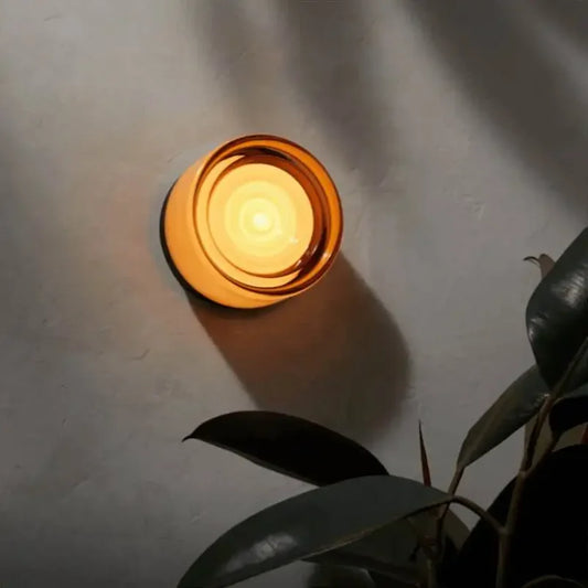 Modern Colorful Glass Wall Sconce for Hotel Bedside and Bedroom Lighting