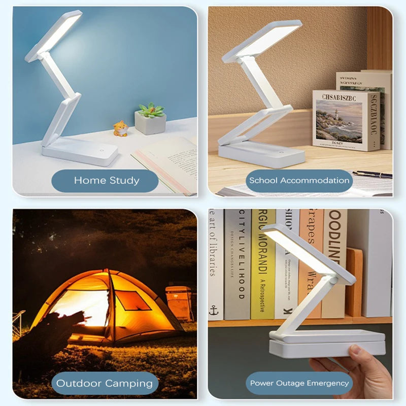 Rechargeable LED Desk Lamp with Eye-Care Technology for Home and Office