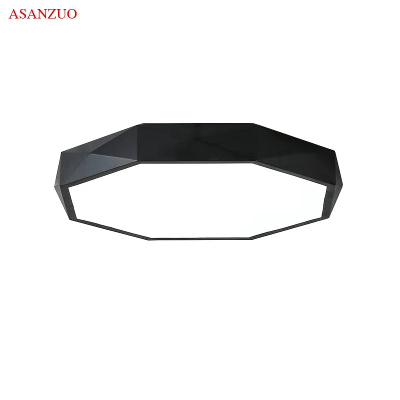 Modern Octagon LED Ceiling Light for Contemporary Living Rooms and Bedrooms