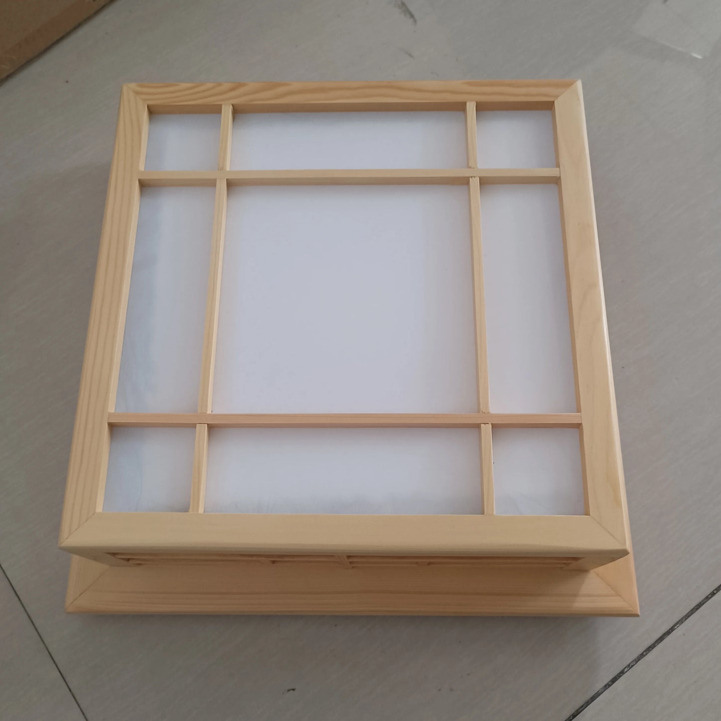 Japanese Minimalist Solid Wood LED Ceiling Lamp for Bedrooms and Living Rooms