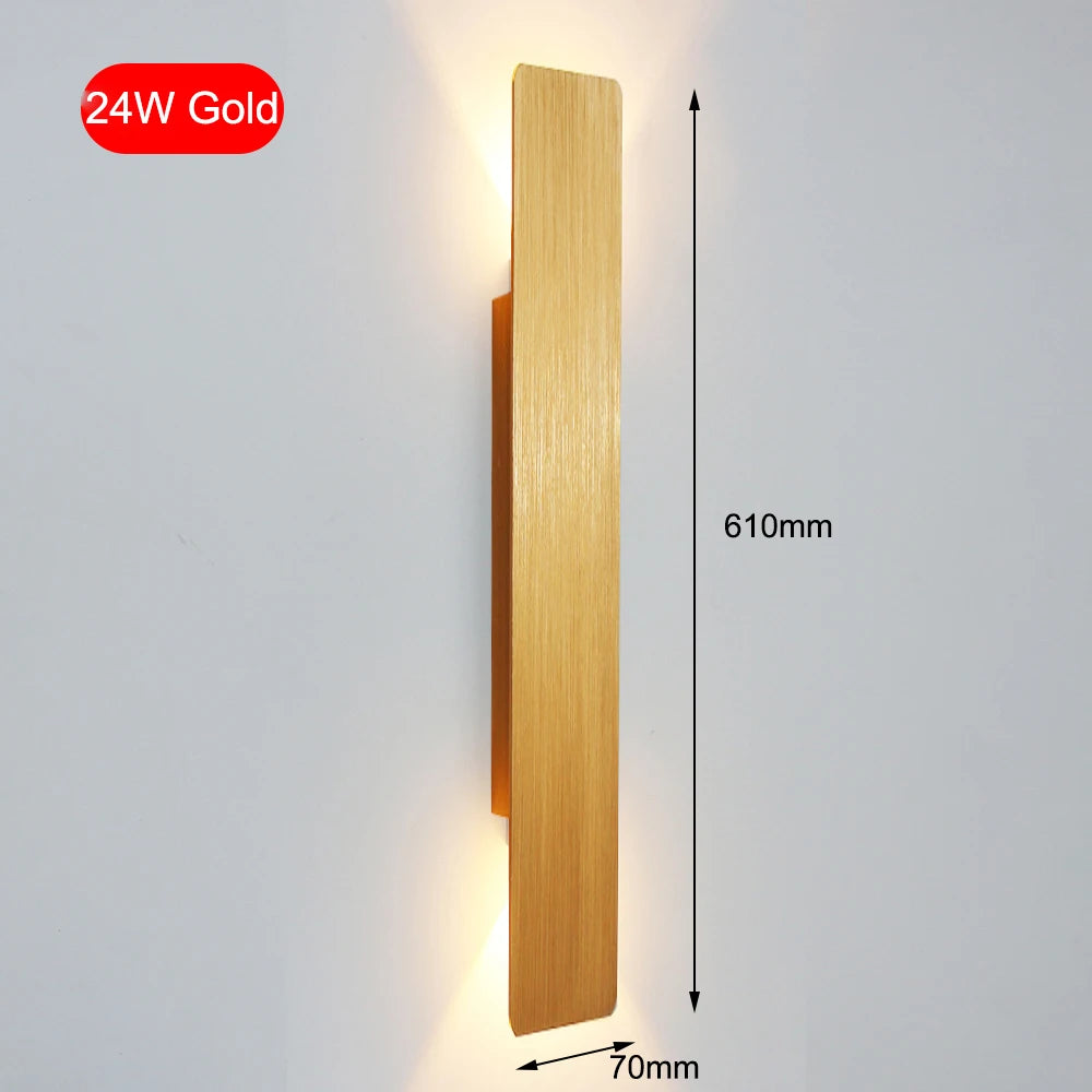 Modern Aluminum Wall Light for Bedrooms Hallways and Contemporary Home Interiors