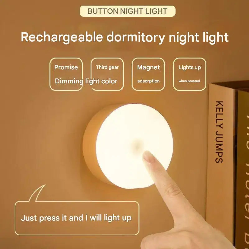Rechargeable Magnetic Desk Lamp for Student Study and Bedside Lighting