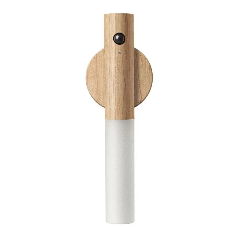 Magnetic Wooden LED Motion Sensor Light for Hallways and Bedrooms