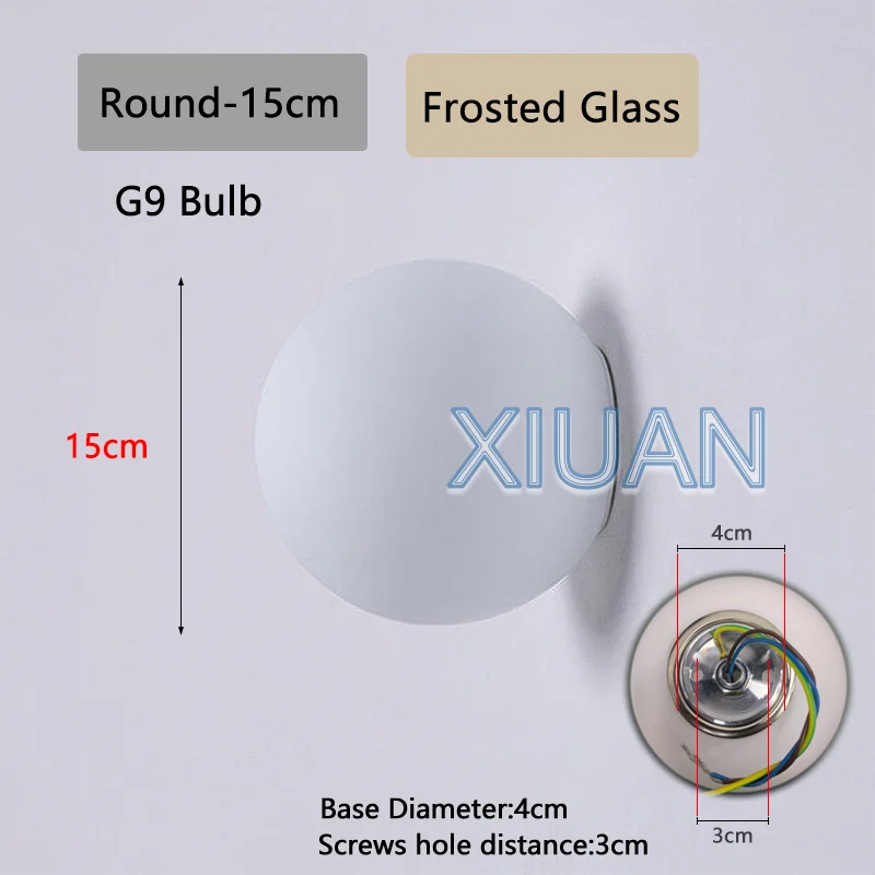 Bauhaus Glass Globe Wall Sconce for Modern Bedrooms and Bathrooms