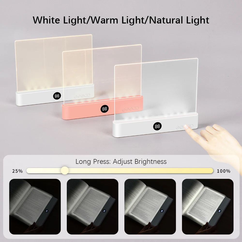 Portable LED Reading Light for Bedside and Travel Comfort