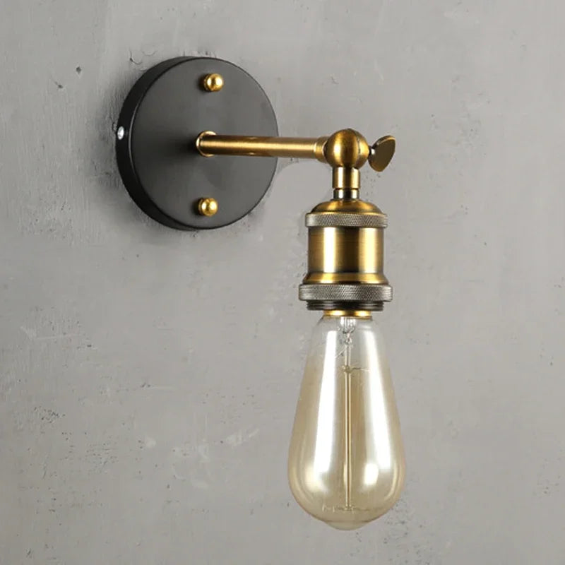 Industrial Retro Single Wall Sconce for Living Rooms and Hallways
