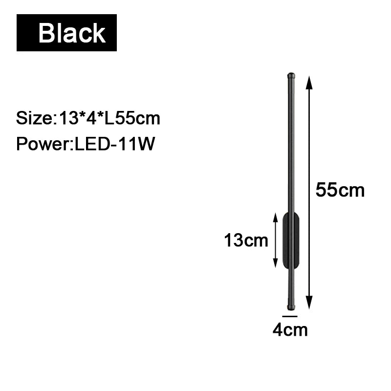 Modern LED Wall Sconce in Gold and Black for Sophisticated Hallways