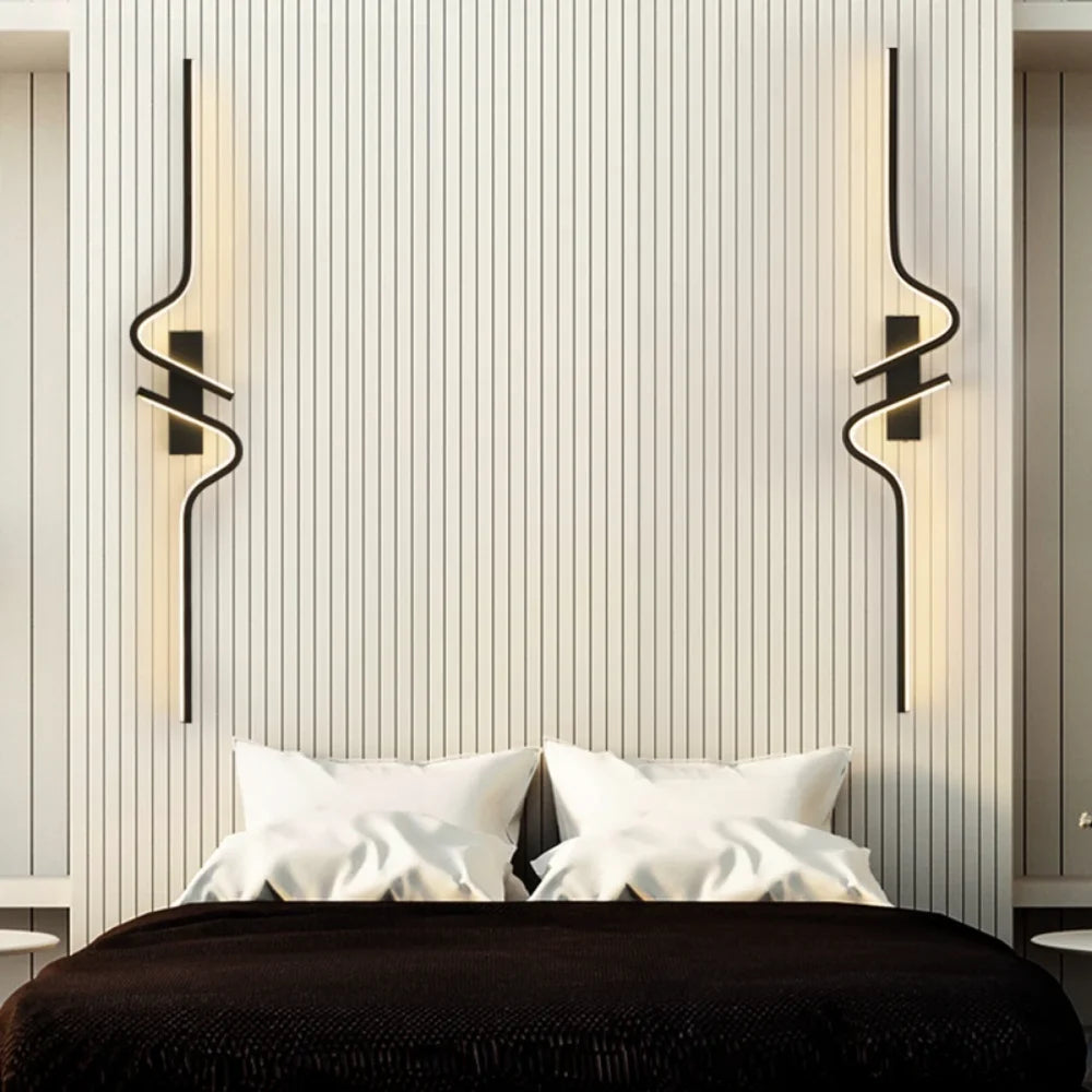 Modern Minimalist LED Wall Sconce for Bedroom and Living Room Lighting