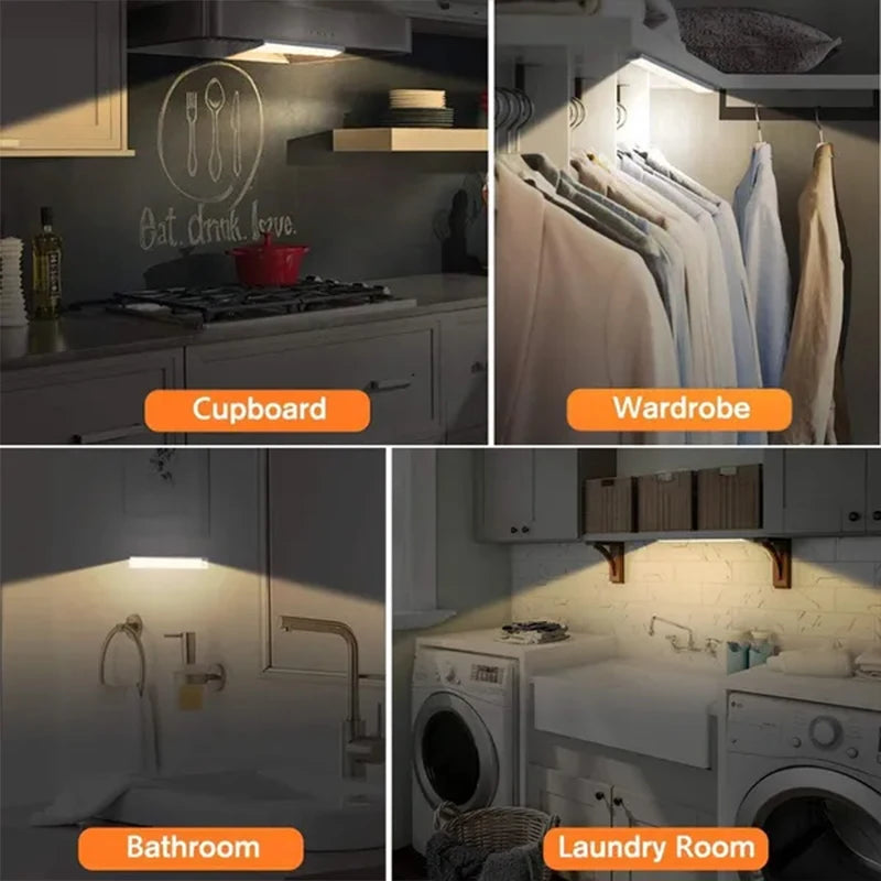 Dimmable Motion Sensor LED Under Cabinet Light for Closets and Hallways