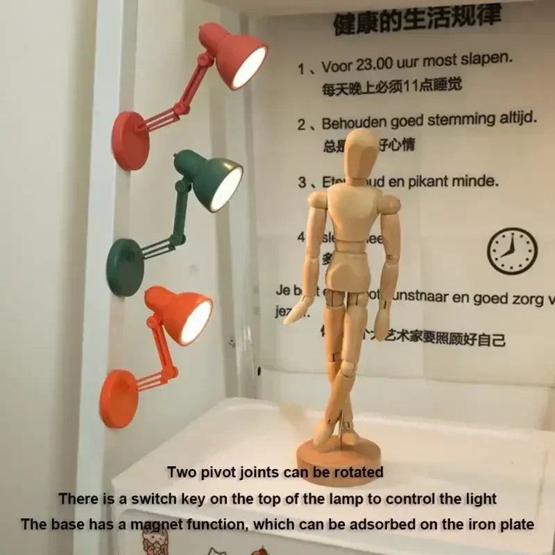Portable LED Clip-On Book Light for Travel and Bedside Reading