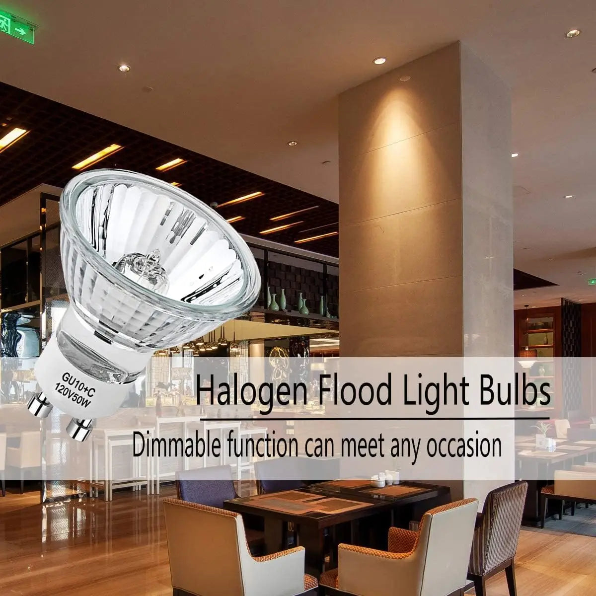 MR16 GU10 Halogen Light Bulbs for Track Lighting and Range Hoods